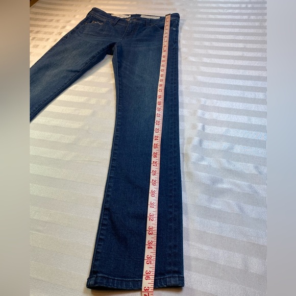 Pilcro and the Letterpress Slim Straight Jeans Stretch Blue Denim Sz 26 - Picture 5 of 16